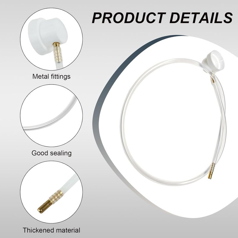 KVAEY 2 PCS Aerosol Nozzle, 4.5mm Spray Tip Nozzle Extension Hose for Male Stem Spray Cans, 19.69 Inches 360 Degree Extension Hose H3C9 Fluid Car Nozzle Film, Car Accessories - Image 3